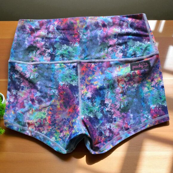 NWOT PEACHY (LG) "EXTRA PEACHY" Active W/O Affinity Fabric Shorts - Picture 5 of 6